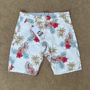 Denim & Flower Shorts